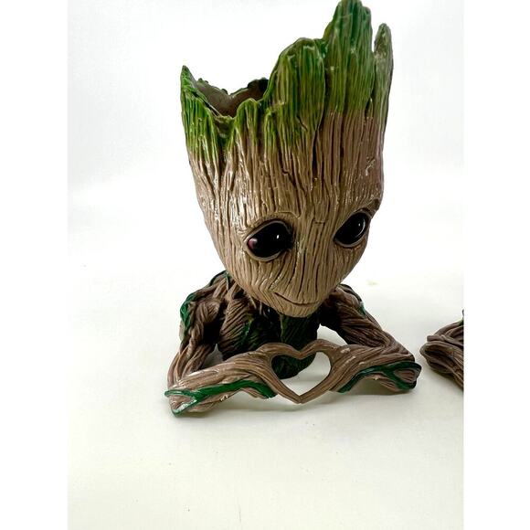 Baby Groot x2 Set~Flower Pot, Planter or Pen Holder~ Guardians of The Galaxy 5” - Picture 3 of 6